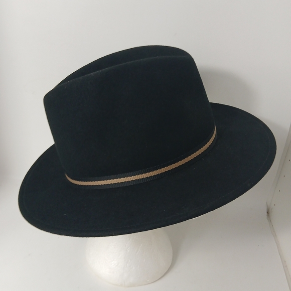 Stetson Black Wool Fedora Mens Medium - Picture 6 of 11